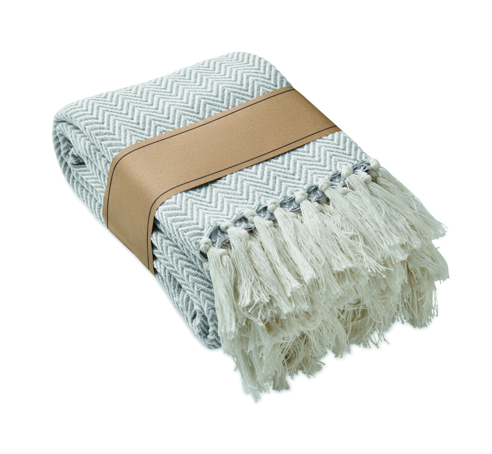 Logo trade promotional merchandise photo of: Recycled polycotton blanket
