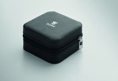 Logo trade promotional gifts picture of: PU Travel jewellery box