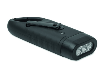 Logo trade promotional giveaway photo of: Solar torch with dynamo crank