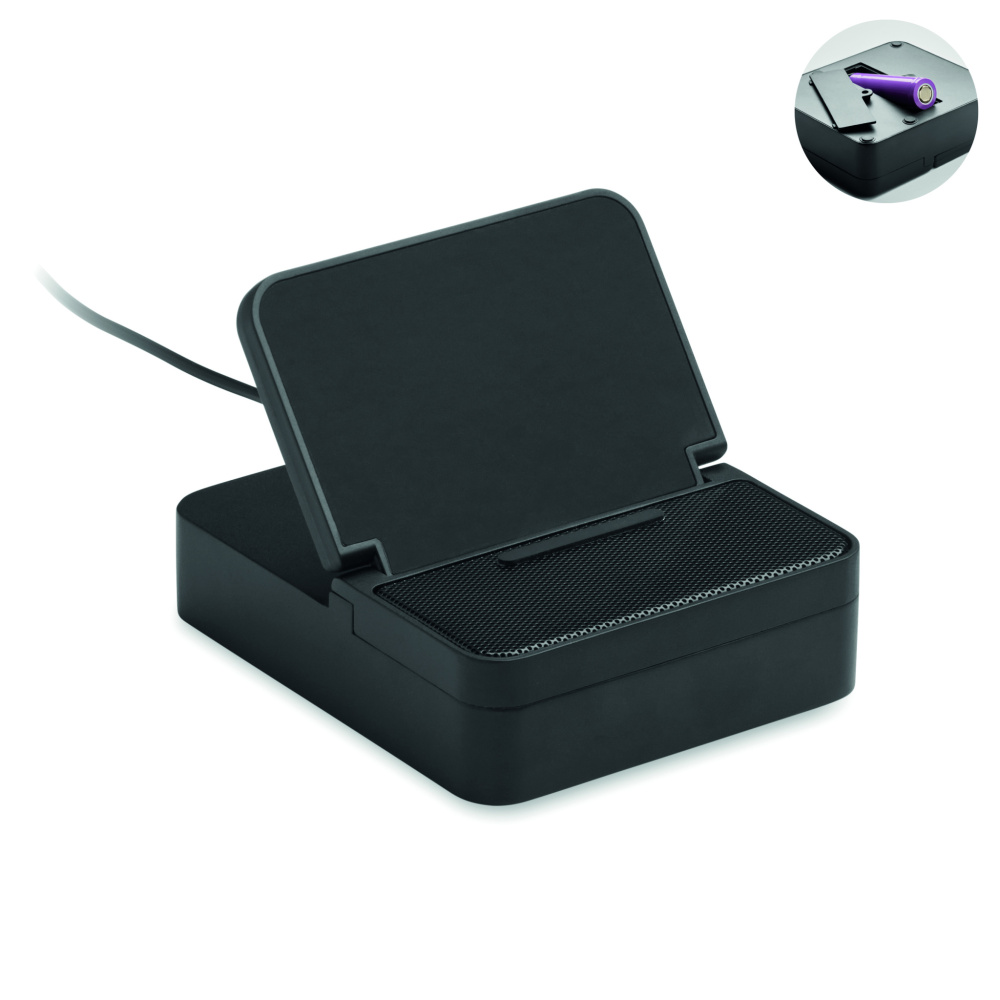 Logotrade advertising products photo of: Wireless speaker & charger 15W