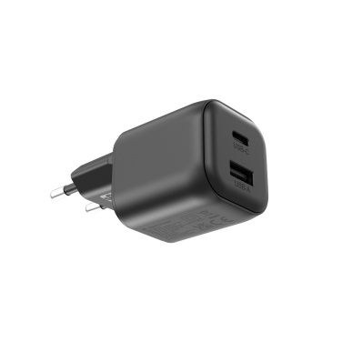 Logo trade promotional gifts picture of: Urban Vitamin Livermore RCS recycled 100W GAN charger