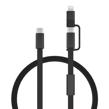 Logo trade corporate gifts image of: Arc RCS 60W 120 cm 2-in-1 fast charging cable