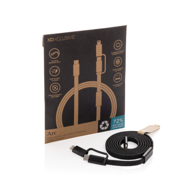 Logo trade corporate gifts picture of: Arc RCS 60W 120 cm 2-in-1 fast charging cable