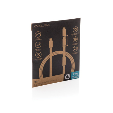Logotrade business gift image of: Arc RCS 60W 120 cm 2-in-1 fast charging cable