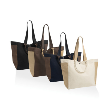 Logo trade promotional merchandise photo of: BEAU AWARE™ 400gsm recycled canvas all-round shopper