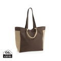 BEAU AWARE™ 400gsm recycled canvas all-round shopper, brown