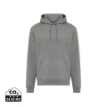 IQONIQ Joshua recycled cotton hoodie, light heather anthracite