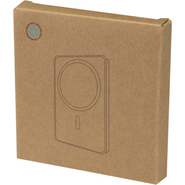 Logo trade promotional giveaway photo of: Avis 5000 mAh RCS recycled aluminium magnetic power bank 