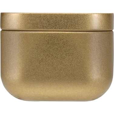 Logotrade promotional item picture of: Tindra square tin candle with vanilla aroma