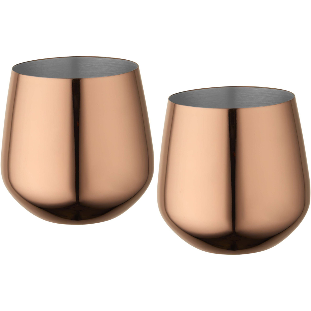 Logo trade advertising products image of: Cascade 540 ml stainless steel cup set