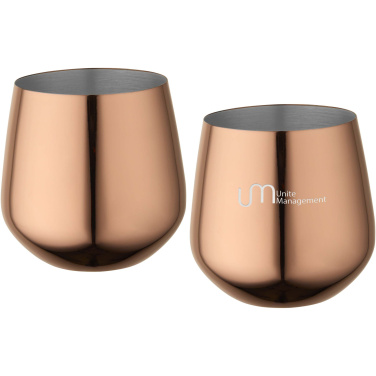 Logo trade advertising product photo of: Cascade 540 ml stainless steel cup set