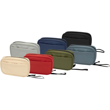 Logo trade promotional merchandise image of: Resi Plus GRS recycled tech pouch 1L