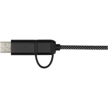 Logotrade promotional gift image of: SMART 65W 100 cm RCS recycled magnetic 5-in-1 charging cable