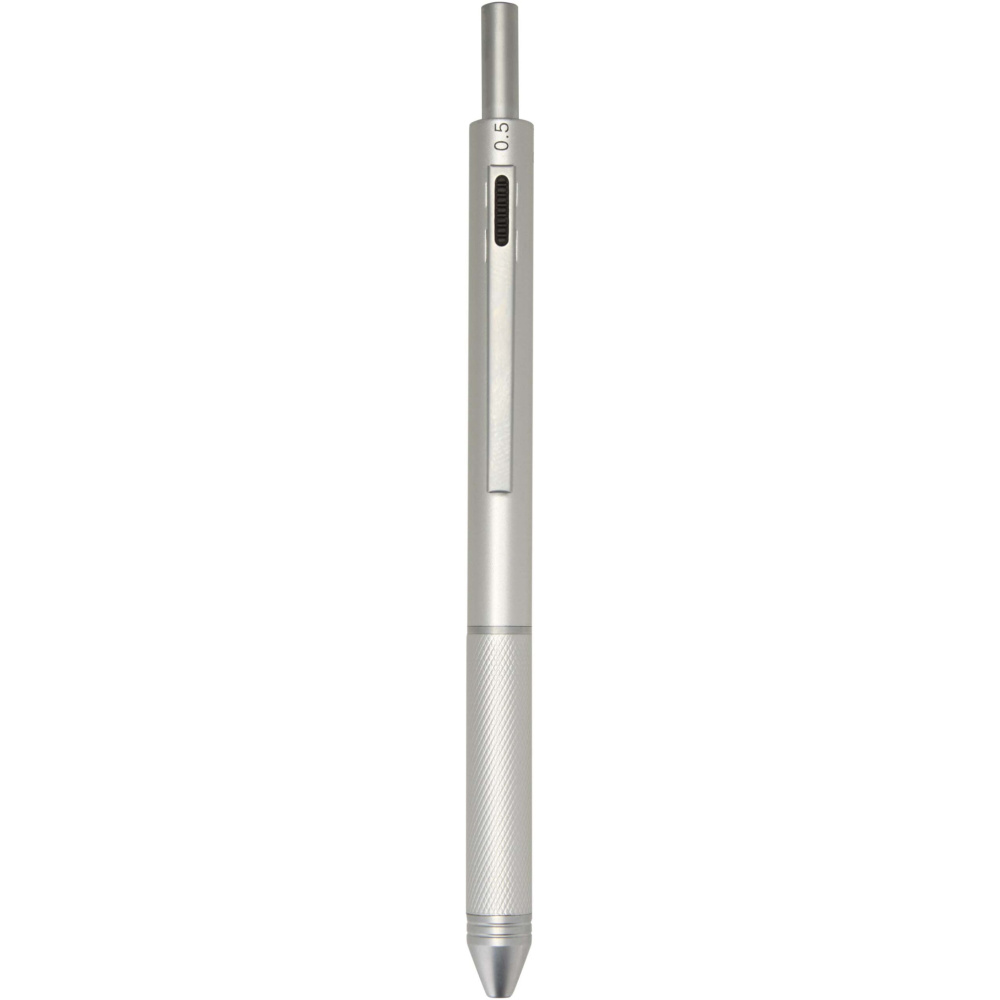 Logo trade advertising product photo of: Tine 4-in-1 RCS recycled stainless steel ballpoint pen