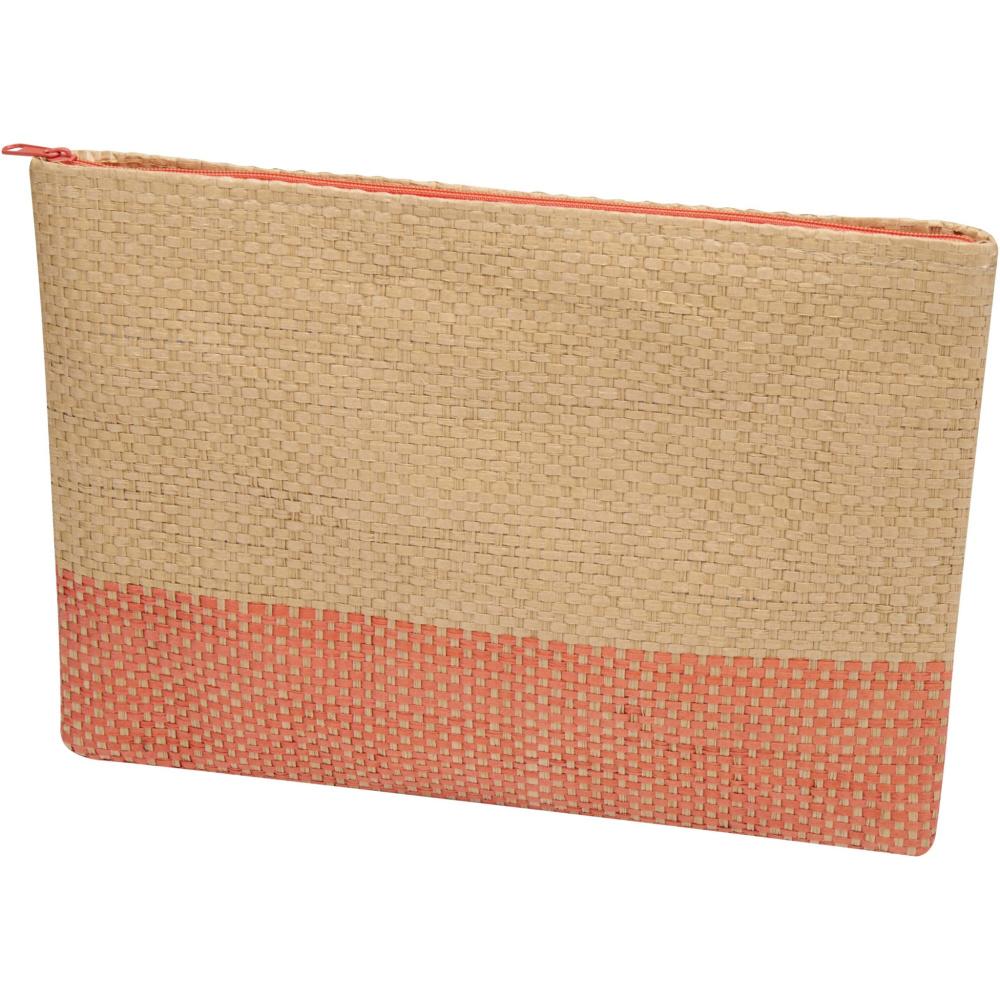 Logotrade promotional item image of: Rhythm straw paper zipped pouch 3L