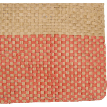 Logotrade promotional item picture of: Rhythm straw paper zipped pouch 3L