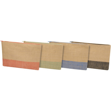 Logotrade promotional gift image of: Rhythm straw paper zipped pouch 3L