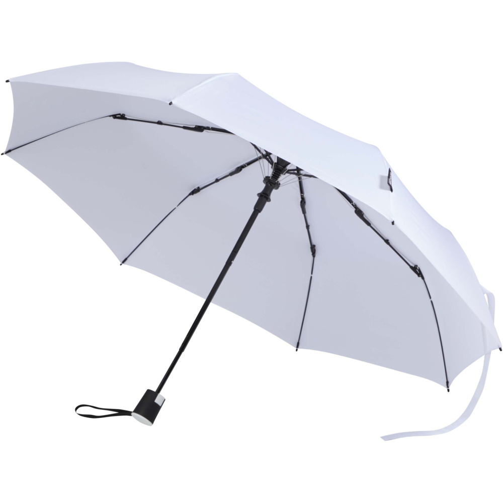 Logo trade corporate gifts picture of: Agnes 21" foldable auto open RPET umbrella