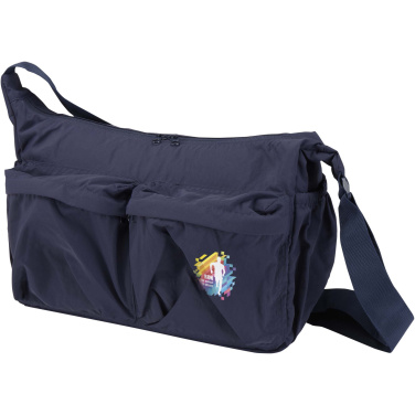 Logo trade promotional giveaways picture of: Calli 13" GRS recycled nylon laptop messenger bag