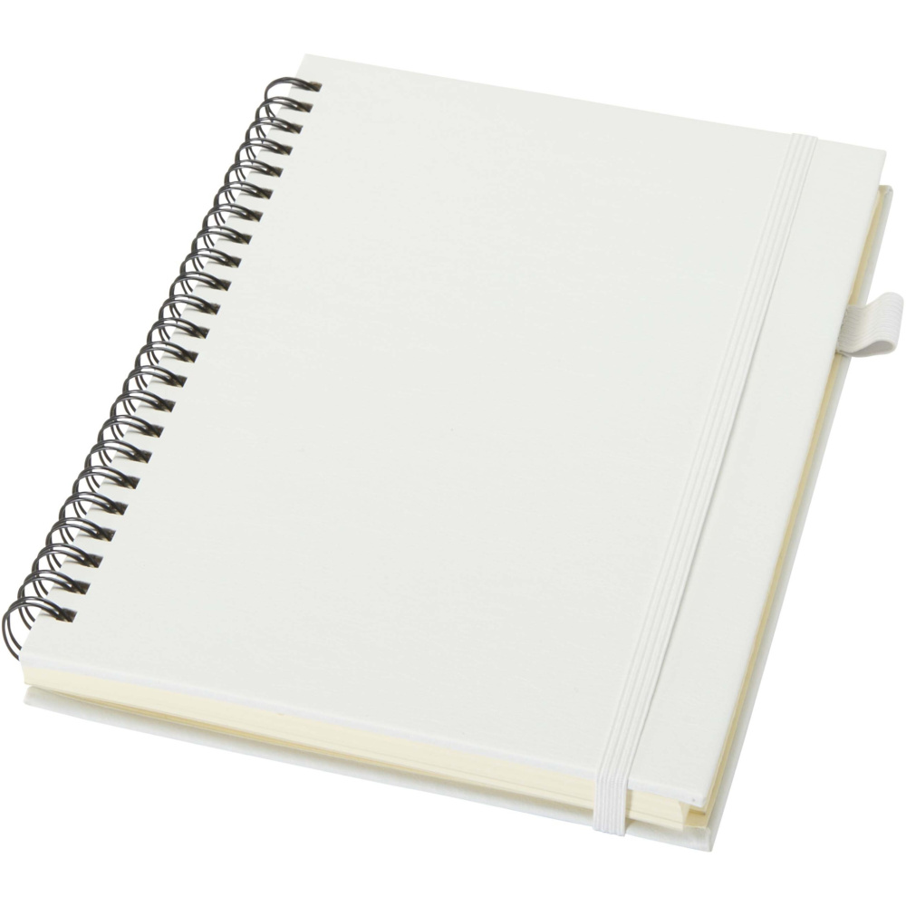Logotrade promotional products photo of: Liss A5 recycled plastic hard cover spiral notebook