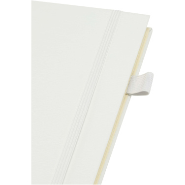 Logo trade business gift photo of: Liss A5 recycled plastic hard cover spiral notebook