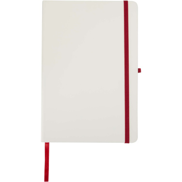 Logo trade promotional products image of: Spectrum A5 hard cover notebook with coloured edge