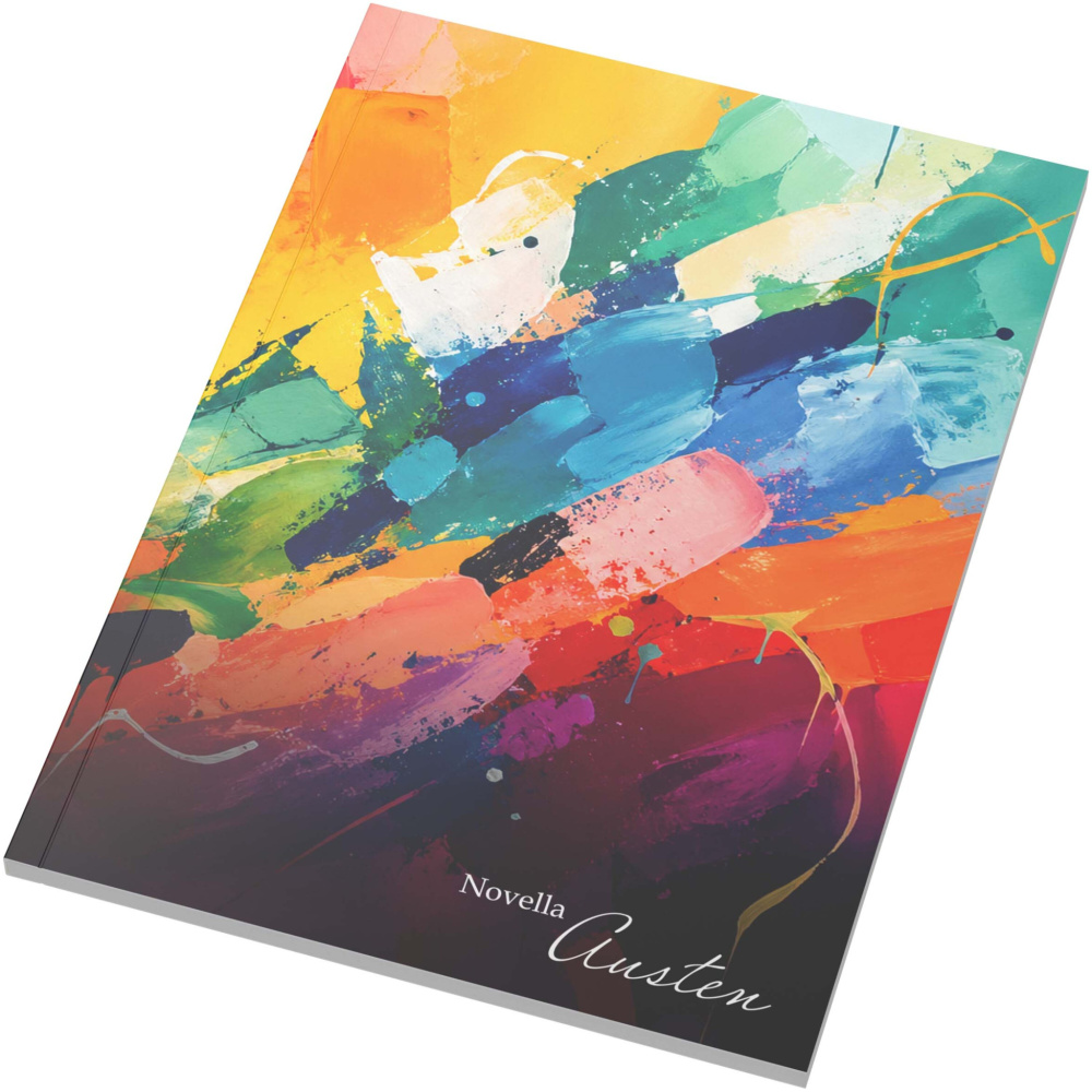 Logo trade business gift photo of: Novella Austen A5 soft cover notebook - 50 lined sheets