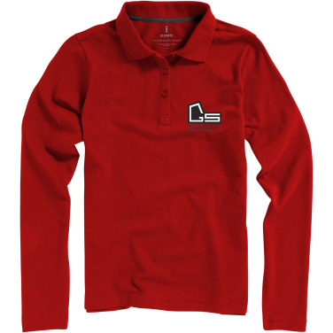 Logotrade promotional giveaway image of: Oakville long sleeve women's polo