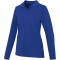 Oakville long sleeve women's polo, Blue