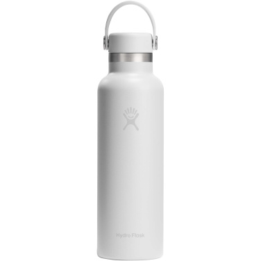 Logotrade promotional giveaway picture of: Hydro Flask Standard Mouth 621 ml insulated stainless steel water bottle with straw cap