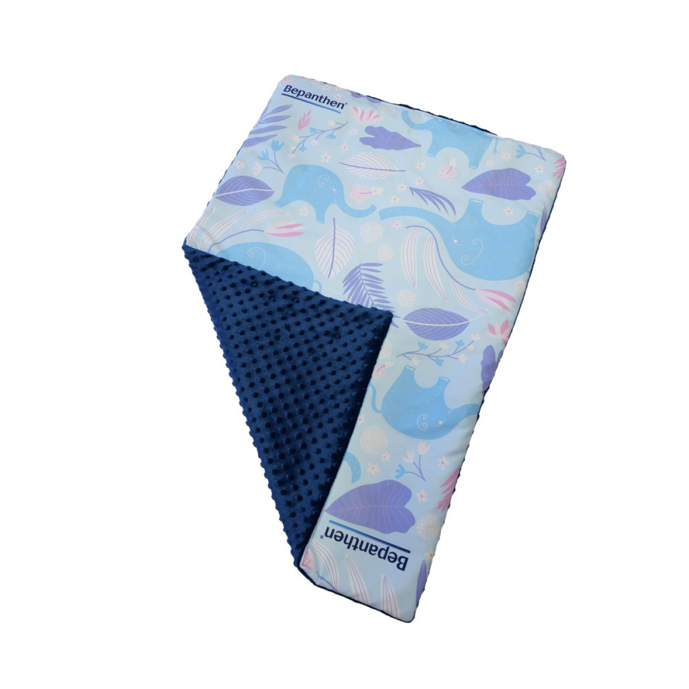 Baby blanket with sublimation print and logo