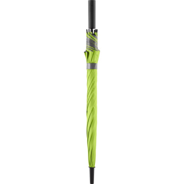 FARE® Doubleface Two-Colour Automatic Umbrella with Your Logo, lime/grey – detail view 2