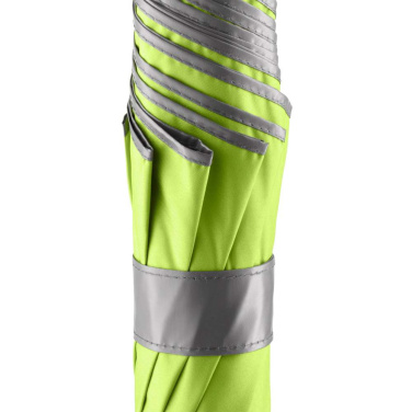 FARE® Doubleface Two-Colour Automatic Umbrella with Your Logo, lime/grey – detail view 6