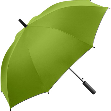 FARE® Doubleface Two-Colour Automatic Umbrella with Your Logo, lime/grey – detail view 7