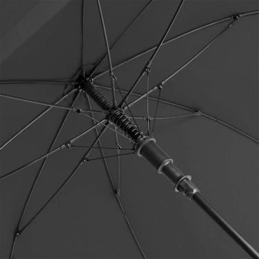 FARE Storm-Resistant Automatic Umbrella Windproof PLUS 105 cm with Your Logo, black – detail view 6