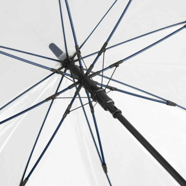 FARE® Pure Transparent Automatic Golf Umbrella with Your Logo, transparent-navy – detail view 5