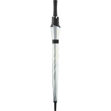 FARE® Pure Transparent Automatic Golf Umbrella with Your Logo, transparent-black – detail view 3