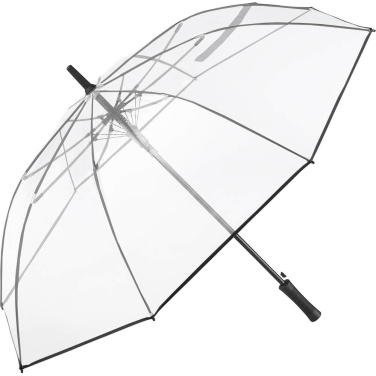 FARE® Pure Transparent Automatic Golf Umbrella with Your Logo, transparent-black – detail view 7