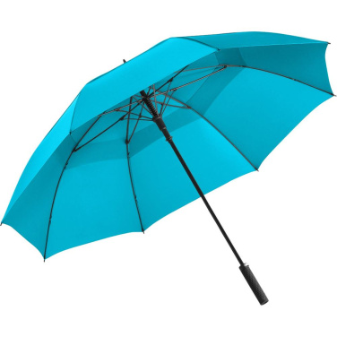 FARE Fibermatic XL Vent Automatic Golf Umbrella with Ventilation with Your Logo, petrol – detail view 2
