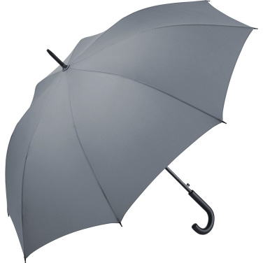 FARE Automatic Golf Umbrella with Crook Handle 122 cm with Your Logo, grey – product photo