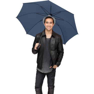 FARE Automatic Golf Umbrella with Crook Handle 122 cm with Your Logo, navy – detail view 6