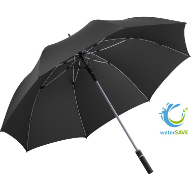 FARE® Style Automatic Golf Umbrella with Coloured Details with Your Logo, black-grey – product photo