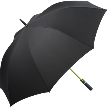 FARE® Style Automatic Golf Umbrella with Coloured Details with Your Logo, black-lime – detail view 2