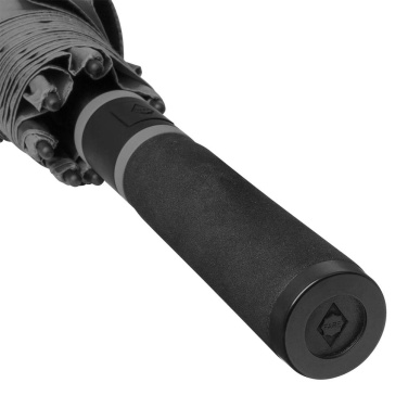 FARE® Doubleface XL Vent Two-Colour Vented Golf Umbrella with Your Logo, grey (waterSAVE®)/black – detail view 2
