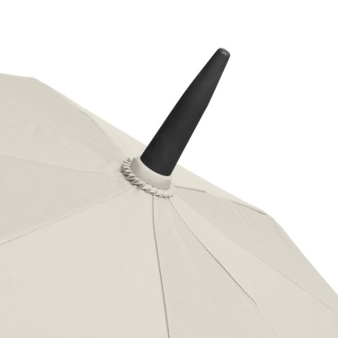 FARE® Doubleface XL Vent Two-Colour Vented Golf Umbrella with Your Logo, naturewhite (waterSAVE®)/black – detail view 10