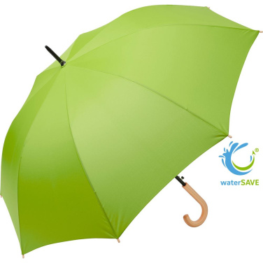 FARE ÖkoBrella Automatic Golf Umbrella with Recycled PET Cover 122 cm with Your Logo, lime (waterSAVE®) – product photo
