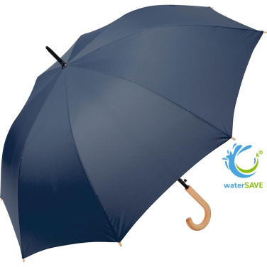 FARE ÖkoBrella Automatic Golf Umbrella with Recycled PET Cover 122 cm with Your Logo, navy (waterSAVE®) – product photo