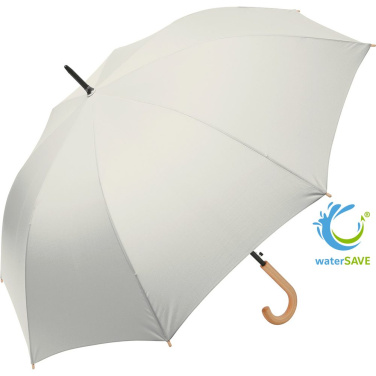 FARE ÖkoBrella Automatic Golf Umbrella with Recycled PET Cover 122 cm with Your Logo, natural white (waterSAVE®) – product photo
