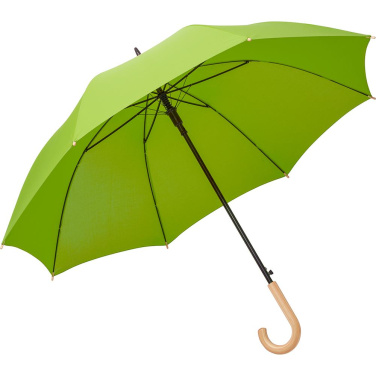 FARE ÖkoBrella Automatic Golf Umbrella with Recycled PET Cover 122 cm with Your Logo, lime (waterSAVE®) – detail view 2