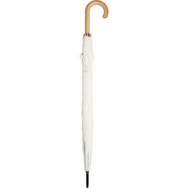 FARE ÖkoBrella Automatic Golf Umbrella with Recycled PET Cover 122 cm with Your Logo, natural white (waterSAVE®) – detail view 3